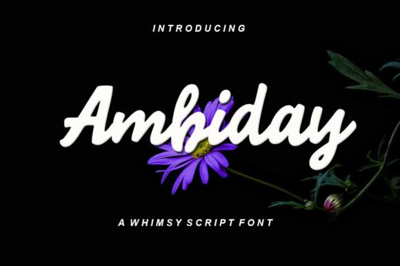 Ambiday: A Stylish Script Font for Web Design