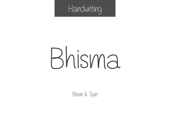 Bhisma: A Handwritten Typeface for Warm Editorial Design