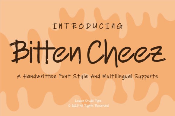 Bitten Cheez: A Bold Handwritten Font for Web Design