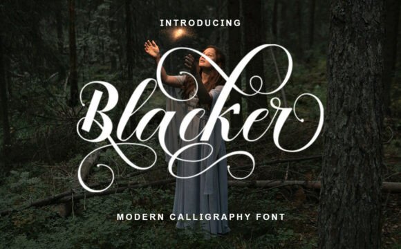 Blacker: A Script Font That Elevates Brand Identity
