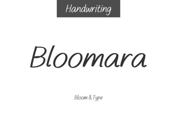 Bloomara: A Handwritten Font for Editorial Design