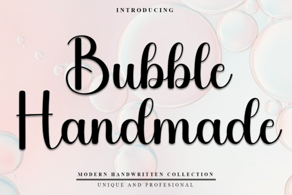 Bubble Handmade: A Festive Typeface for Branding
