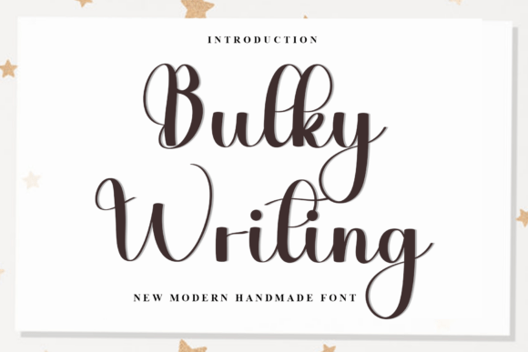 Bulky Writing Font for Editorial Design