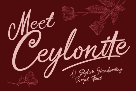 Ceylonite: A Script Font for Editorial Design