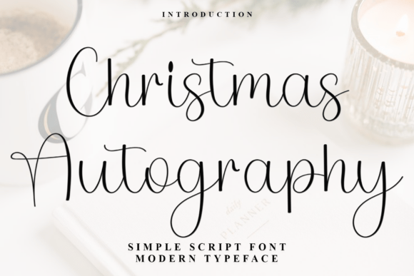 Christmas Autography Font for Festive Campaigns