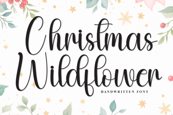 Christmas Wildflower Font for Bold Campaigns