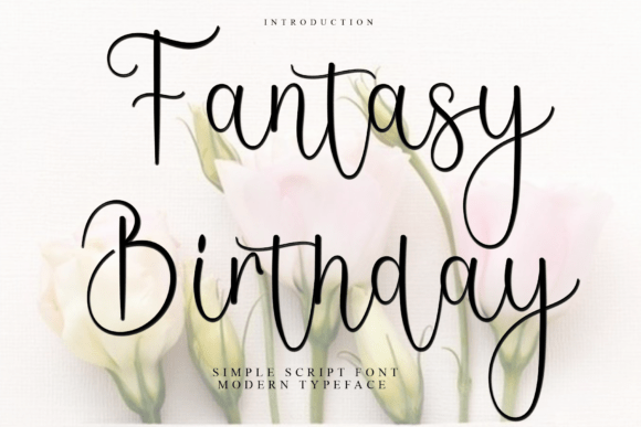 Fantasy Birthday Font for Editorial Design