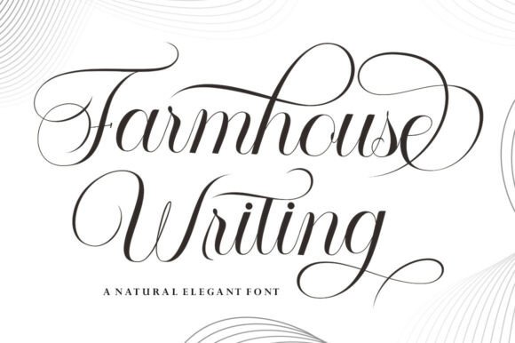 Farmhouse Writing: A Refined Script Typeface for Modern Editorial Design
