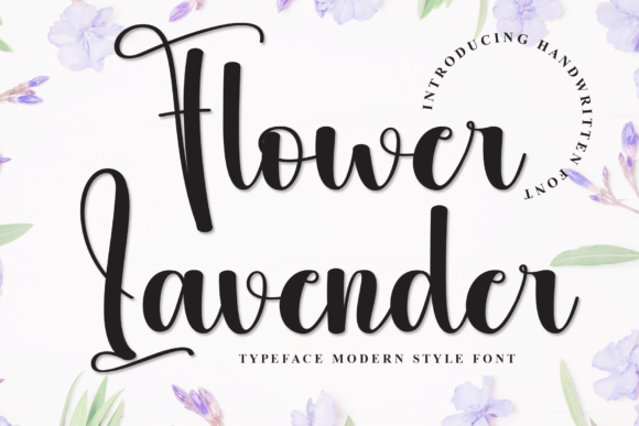 Flower Lavender Font for Modern Web Design