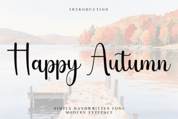 Happyautumn: A Festive Typeface for Small Business Branding