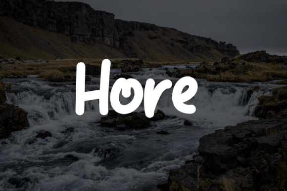 Hore Typeface: A Modern Script for Editorial Design