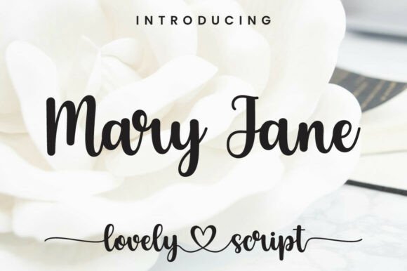 Mary Jane: A Modern Script Font for Editorial Design