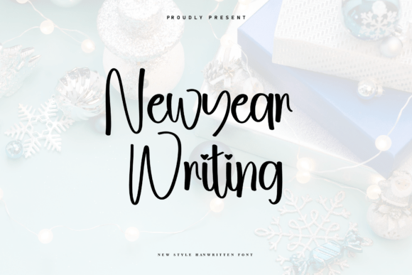 Newyear Writing: A Festive Typeface for Editorial Warmth