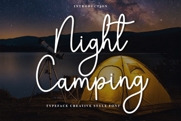 Night Camping Font Review: A Warm Typeface for Brands