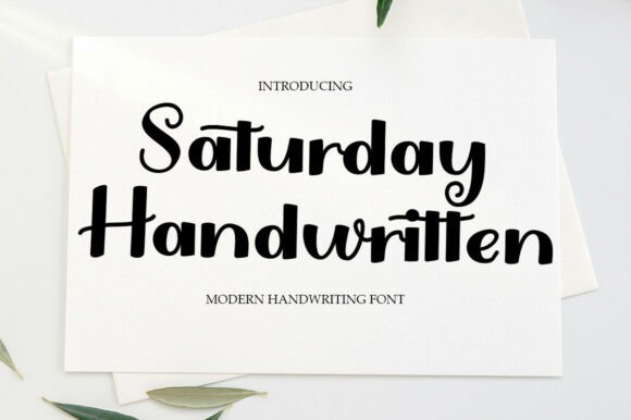 Saturday Handwritten: A Typeface for Clear Campaigns