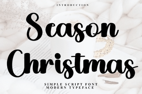 Season Christmas Font for Editorial Design