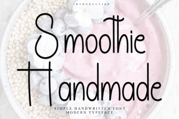 Smoothie Handmade: A Festive Typeface for Editorial Design