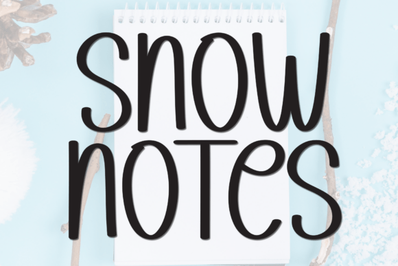 Snow Notes: A Handwritten Font for Branding