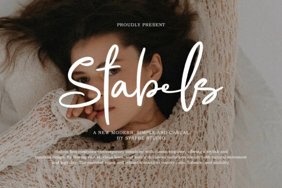 Stabels: A Modern Script Typeface for Editorial Design