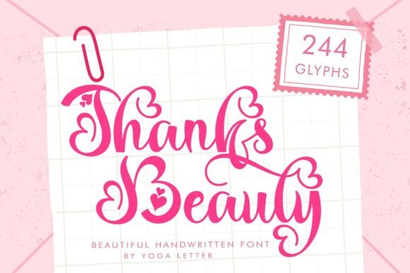 Thanks Beauty Font Review for Branding