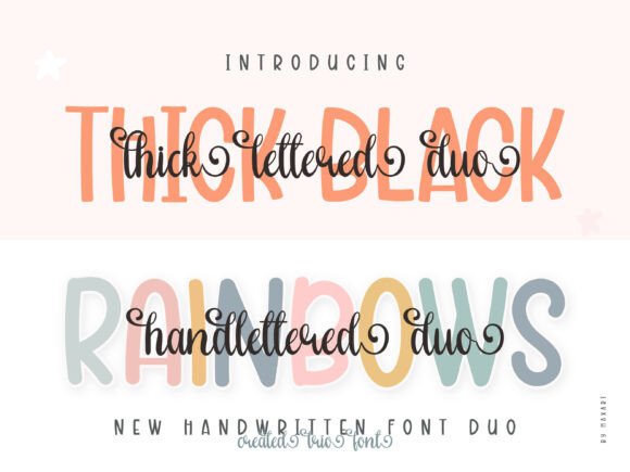 Thick Lettered Duo: A Versatile Typeface for Branding
