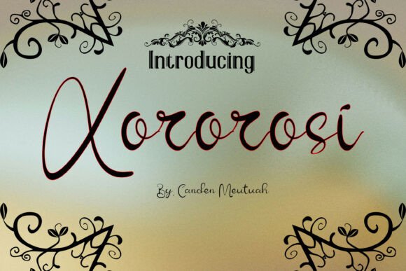 Xororosi Font: Elevate Your Campaign Visuals